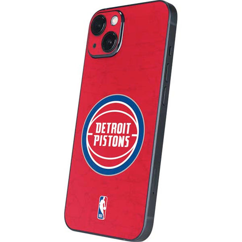 NBA Detroit Pistons Distressed iPhone 13 Skin